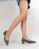 Contrast-Knit-Piping-Pointed-Toe-Ballet-Chunky-Heels