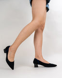 Contrast-Knit-Piping-Pointed-Toe-Ballet-Chunky-Heels