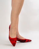 Red-Black-Pattern-Pointed-Toe-Kitten-Heels-knit