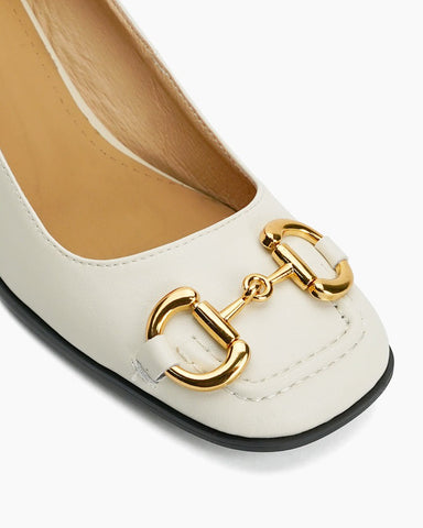 Horsebit-Classic-Thick-Heel-Shallow-Mouth-Leather-Sandals-Loafers