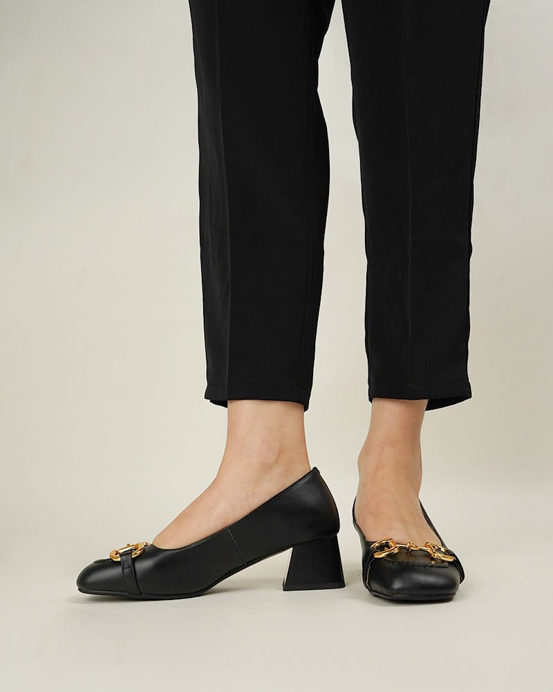 Horsebit-Classic-Mid-Heel-Shallow-Mouth-Leather-Sandals-Loafers