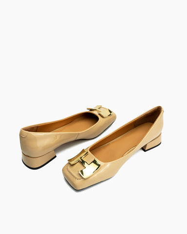 H-Metal-Casual-Square-Toe-Leather-Penny-Flat-Loafers