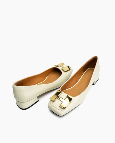 H-Metal-Casual-Square-Toe-Leather-Penny-Flat-Loafers
