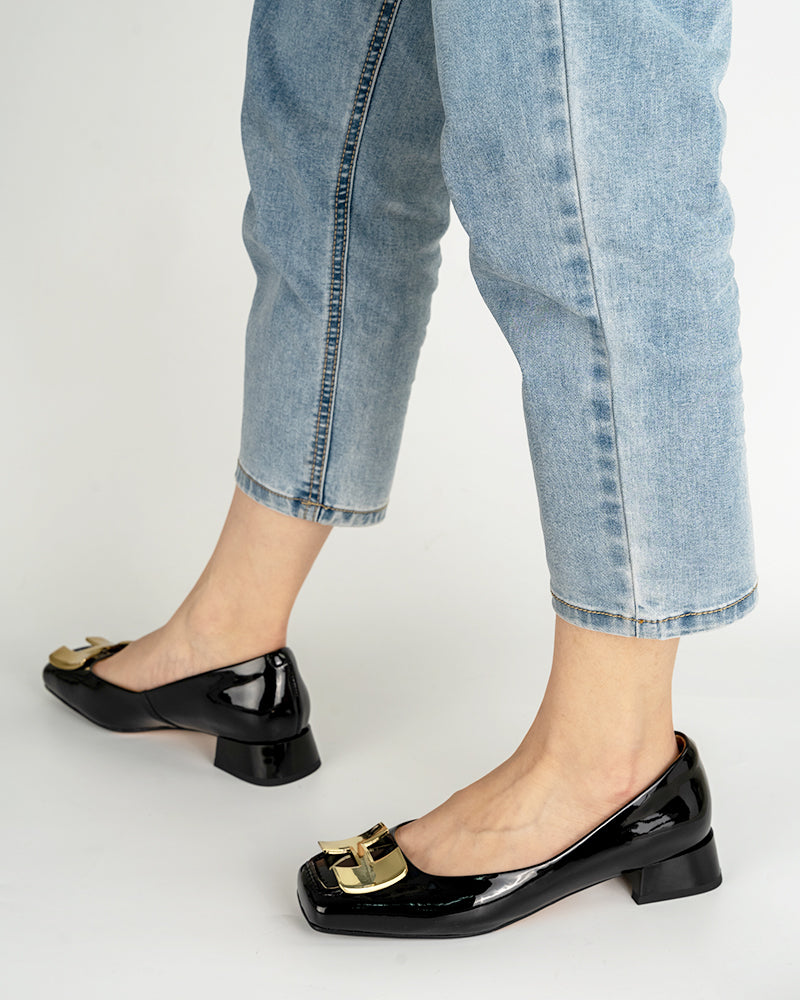 H-Metal-Casual-Square-Toe-Leather-Penny-Flat-Loafers