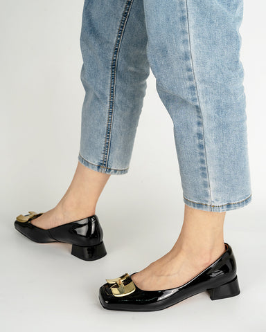 H-Metal-Casual-Square-Toe-Leather-Penny-Flat-Loafers