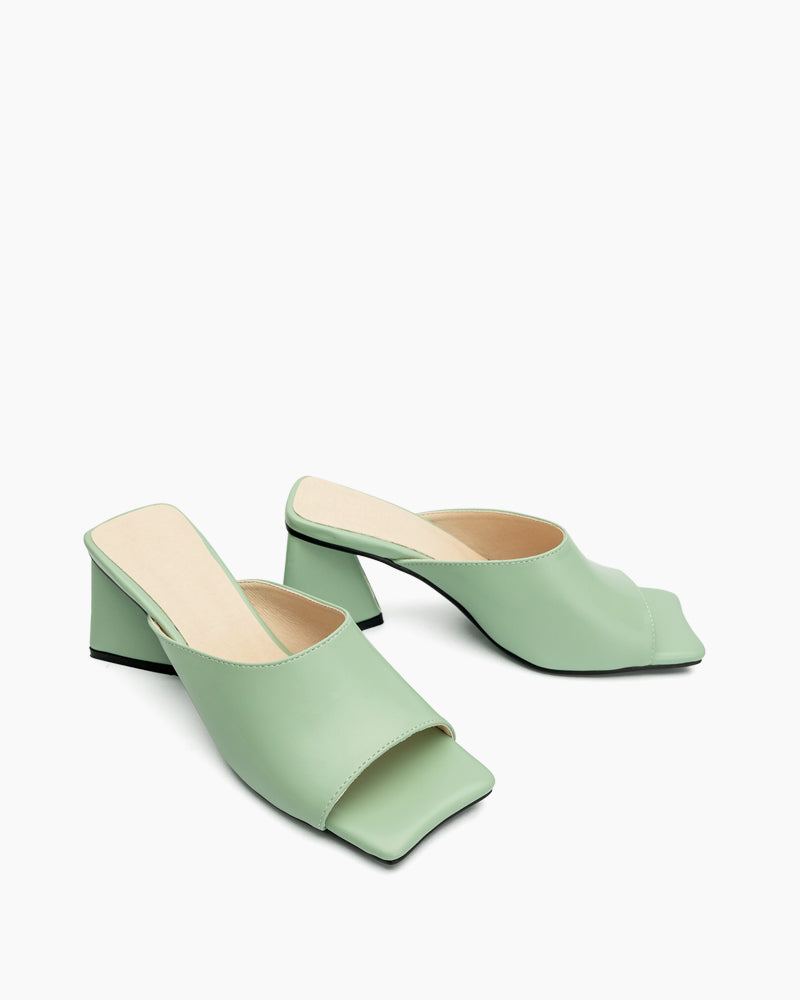 Summer-Minimalist-Solid-Color-Chunky-Heel-Sandals