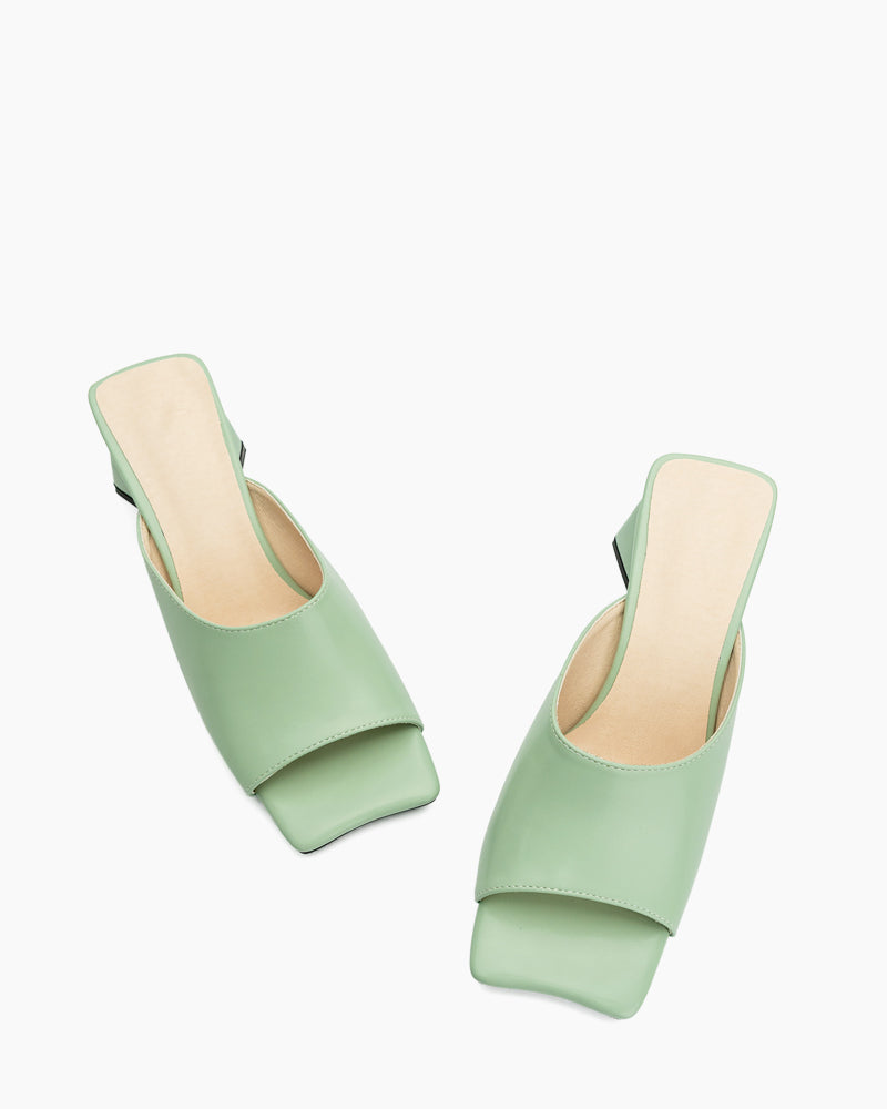Summer-Minimalist-Solid-Color-Chunky-Heel-Sandals
