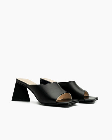 Summer-Minimalist-Solid-Color-Chunky-Heel-Sandals