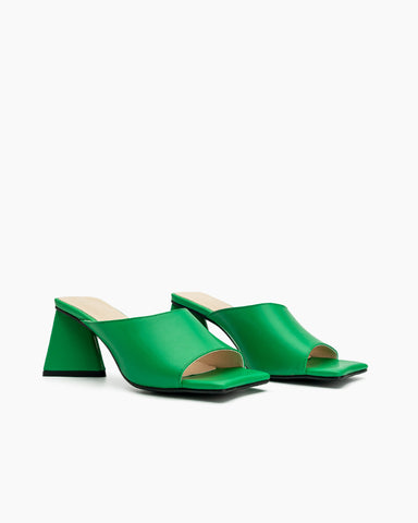 Summer-Minimalist-Solid-Color-Chunky-Heel-Sandals