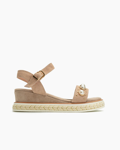 Faux-Pearl-Decor-Ankle-Strap-Platform-Wedge-Leather-Sandals