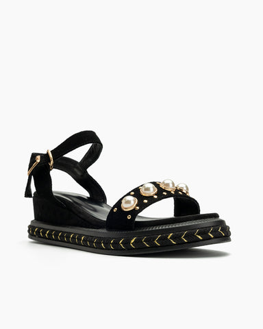 Faux-Pearl-Decor-Ankle-Strap-Platform-Wedge-Leather-Sandals