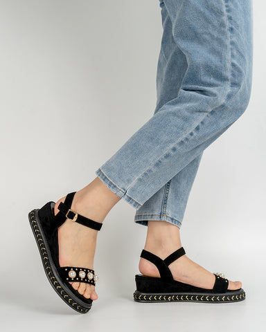 Faux-Pearl-Decor-Ankle-Strap-Platform-Wedge-Leather-Sandals