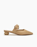 Round-Buckle-Decor-Shallow-Mouth-Mules