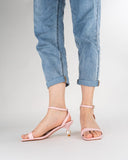 Thin Strap Pearl Decor Sandals