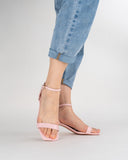Thin Strap Pearl Decor Sandals