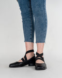 Elegant-Cross-Strap-Ballet-Flat-leather-Loafers
