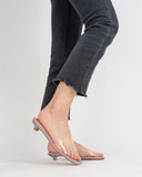 Squared PVC Transparent Sandals