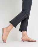 Squared PVC Transparent Sandals