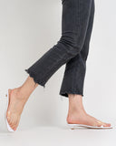 Squared PVC Transparent Sandals