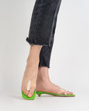 Squared PVC Transparent Sandals