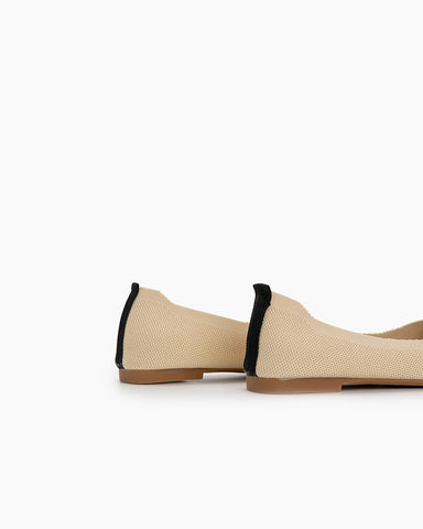 Pointed-Toe-Ballet-Colorblock-Patchwork-V-Cut-Flats