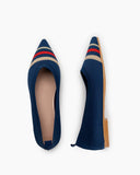 Pointed-Shallow-Mouth-Knitted-flat-knit-ballet