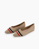 Pointed-Shallow-Mouth-Knitted-flat-knit-ballet