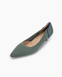 Contrast-Piping-Pointed-Toe-Ballet-Kitten-Heels