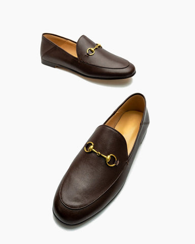 Horsebit-Classic-Metal-Buckle-Leather-Flat-Loafers