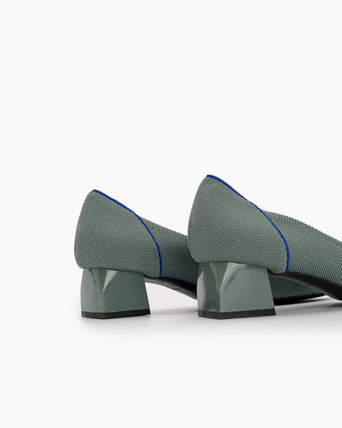 Contrast-Knit-Piping-Pointed-Toe-Ballet-Chunky-Heels