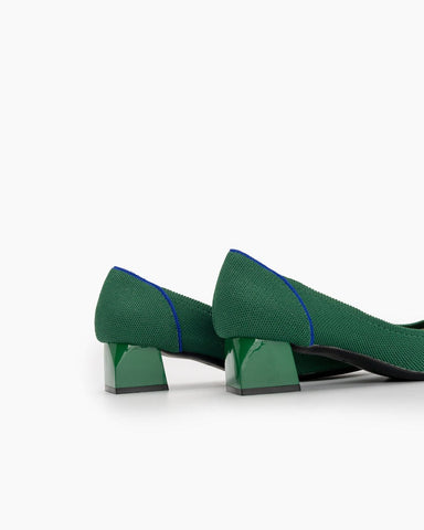 Contrast-Knit-Piping-Pointed-Toe-Ballet-Chunky-Heels