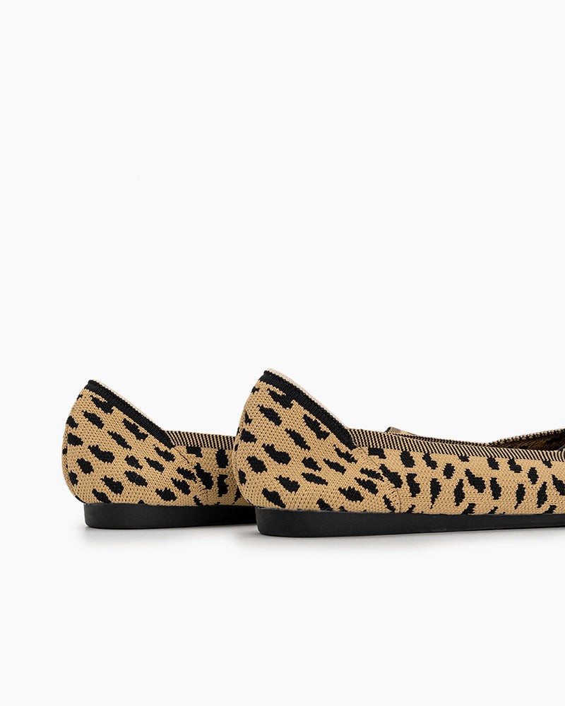 Leopard-Print-Square-Toe-Ballet-Flat-Knit