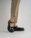 Two Tone Round Toe Platform Mary Janes
