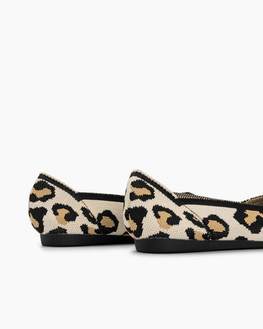 Leopard-Print-Square-Toe-Ballet-Flat-Knit