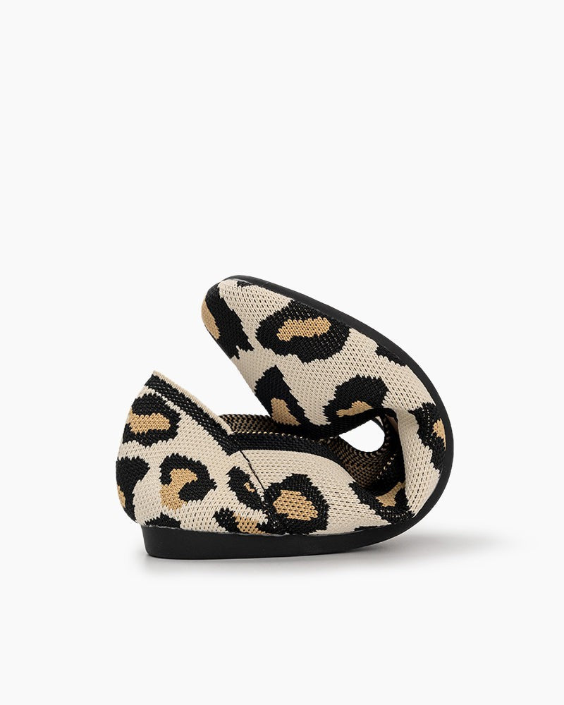 Leopard-Print-Square-Toe-Ballet-Flat-Knit