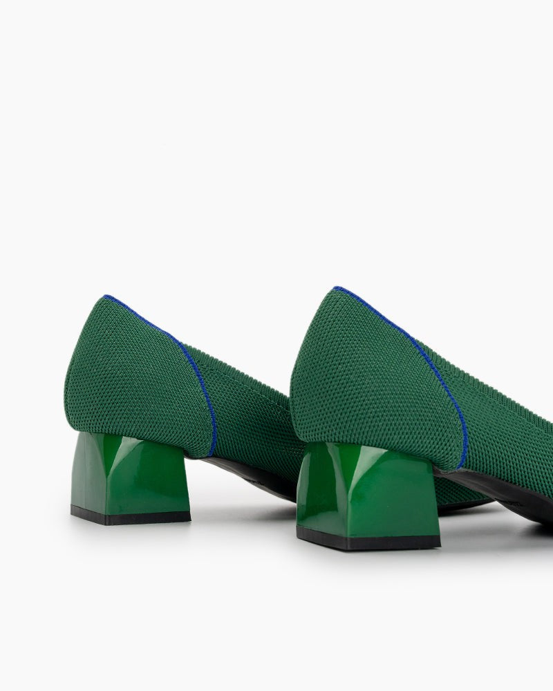 Contrast-Knit-Piping-Square-Toe-Ballet-Chunky-Heels