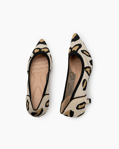 Leopard-Pattern-Pointed-Toe-Kitten-Heels-Knit-loafers-Ballet