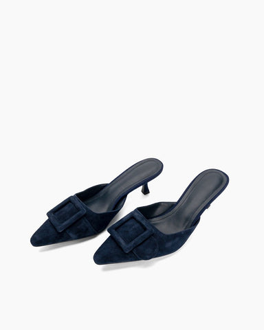 Pointed-Toe-Slides-Low-Mule-Kitten-Heel-Sandals