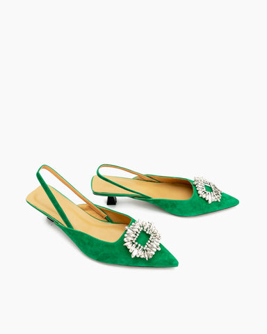Pointed-Toe-Flower-Crystal-Decor-rhinestone-Slingback-Sandals-Heels
