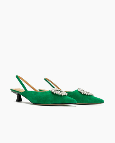 Pointed-Toe-Flower-Crystal-Decor-rhinestone-Slingback-Sandals-Heels