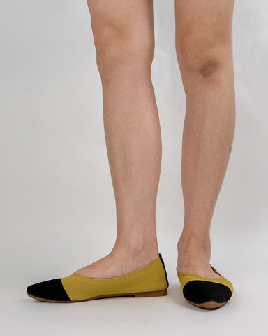 Pointed-Toe-Ballet-Colorblock-Patchwork-V-Cut-Flats
