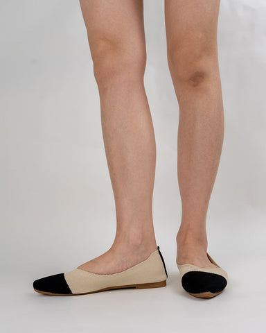 Pointed-Toe-Ballet-Colorblock-Patchwork-V-Cut-Flats