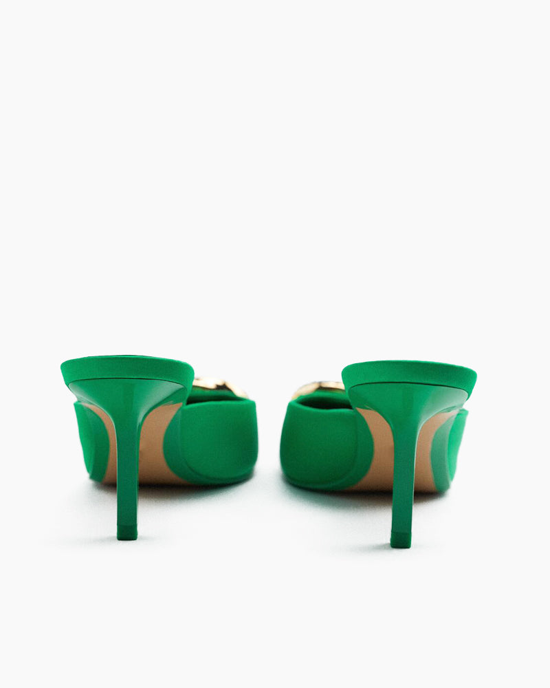 Metal-Buckle-Pointed-Toe-Elegant-Ladies-Pumps