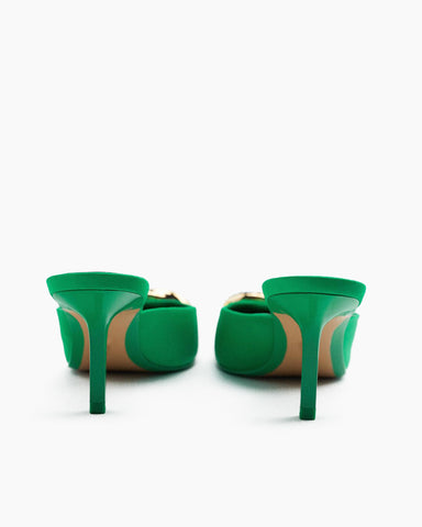 Metal-Buckle-Pointed-Toe-Elegant-Ladies-Pumps