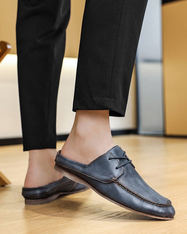 Lace-up-Premium-Genuine-Leather-Breathable-Driving-Mules