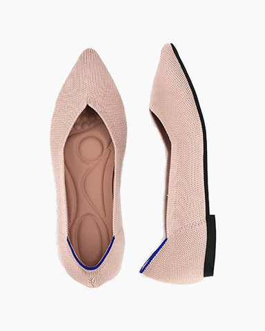 Contrast-Piping-Pointed-Toe-Ballet-Flats